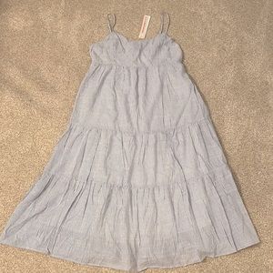Aqua midi tank dress. Large. New!